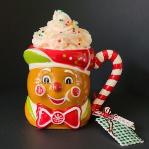 Gingerbread candle mug