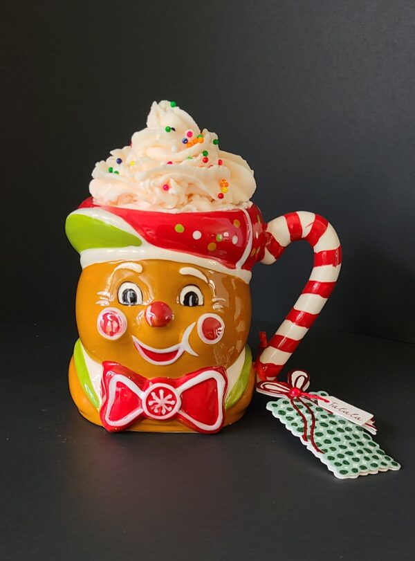 Gingerbread candle mug