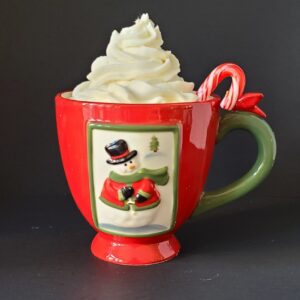 Snowman candle mug