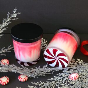 Christmas Swirl soy candle