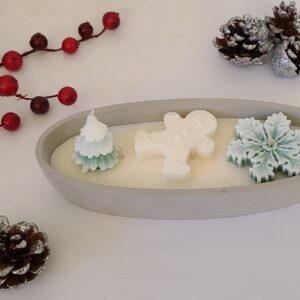 Small soy candle - festive