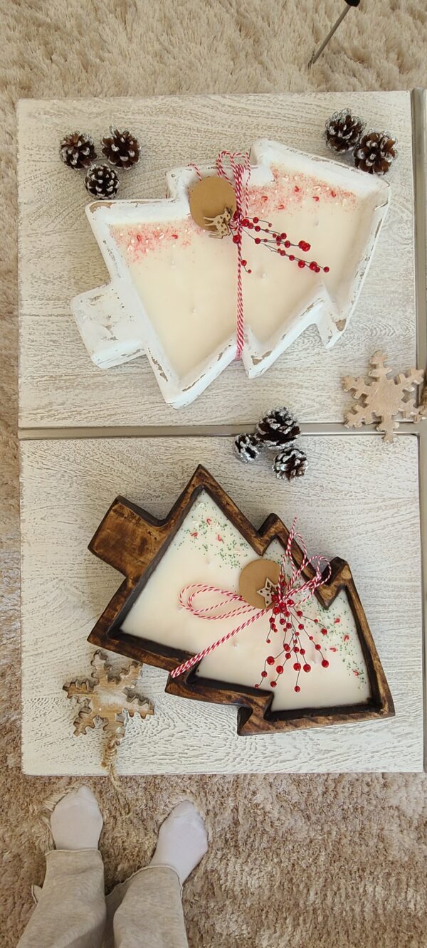 Christmas dough bowl Rustic