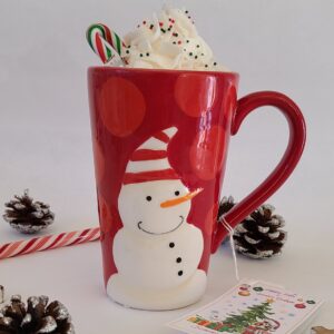 Snowman Candle with whipped cream soy candle