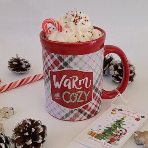 Warm and cozy Candle with whipped cream soy candle