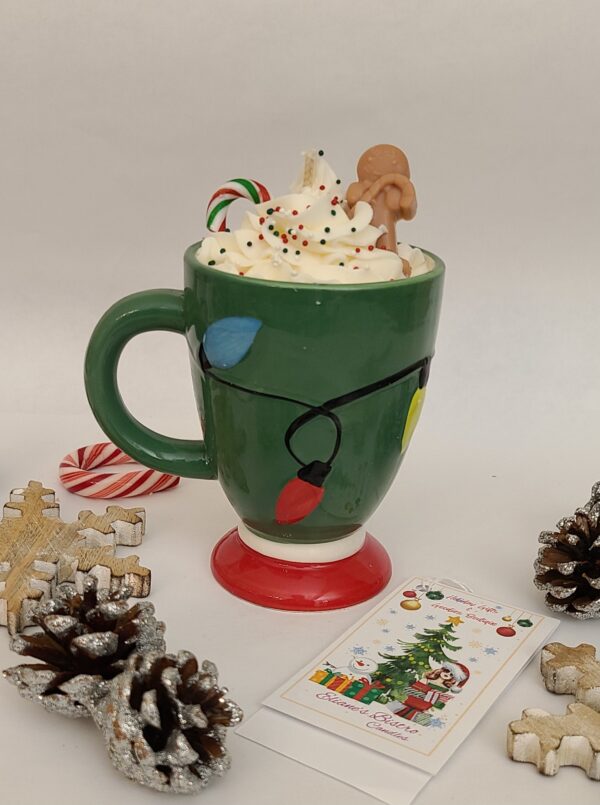 Christmas Lights Mug soy wax